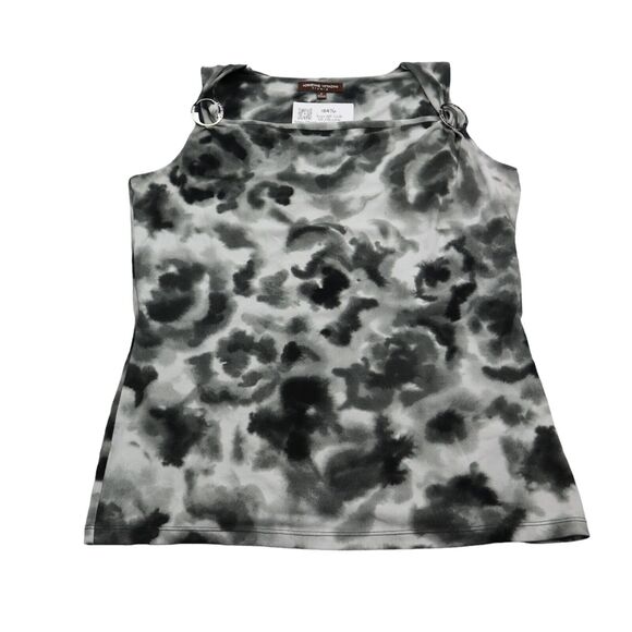 Adrienne Vittadini blouse Womens M Multicolor Sleeveless Tie Dye Pullover - Picture 1 of 15